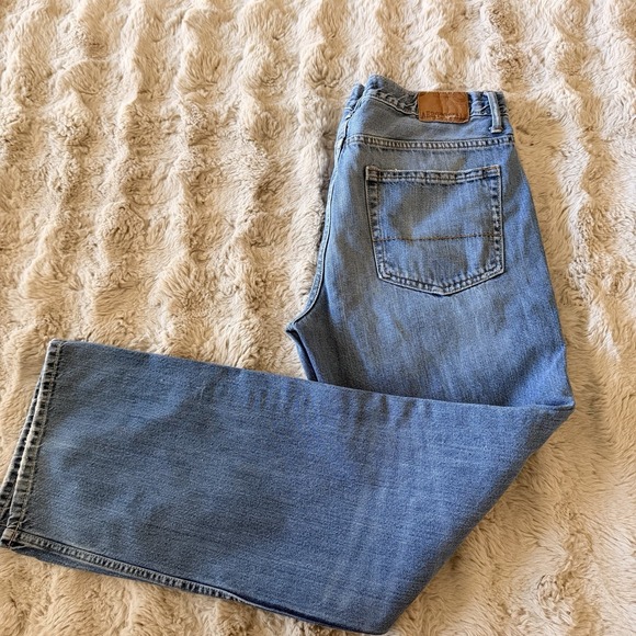 Aeropostale Men's Straight Leg Jeans Light Wash Denim 100% Cotton Size 36x34 - Picture 8 of 14